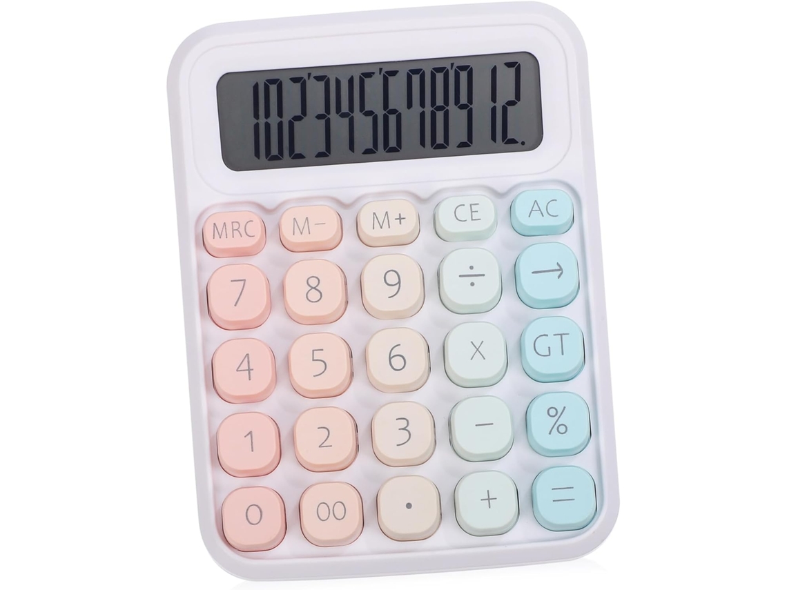 Calculadora Básica Pequena E Prática, Acessório De Mesa, Calculadora Numérica, Design Para Escritóri Gokoco