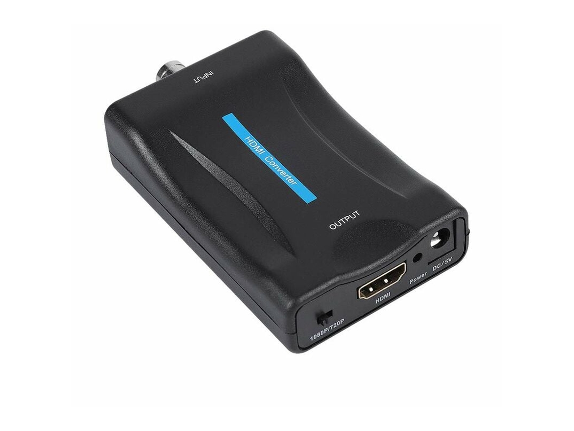 Adaptador de vídeo BNC para HDMI, conversor BNC para HDMI com tela HD 1080p/720p, compatível com PS2, PS3, PSP, Wii, Xbox 360, etc. Slowmoose