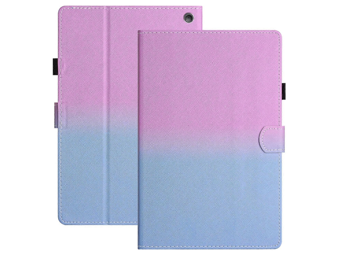 Capa de couro com costura gradiente Webake para tablet Amazon Kindle Fire HD10 / HD10 Plus (2021)