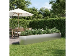 Vidaxl Cama De Jardim Elevada Aço Inoxidável 380 X 40 X 40 Cm Aço