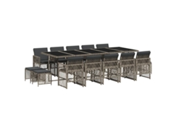 Garden Dining Set, Garden Dining Sets Vidaxl Cinzeto Rattan / Vime (n/a)