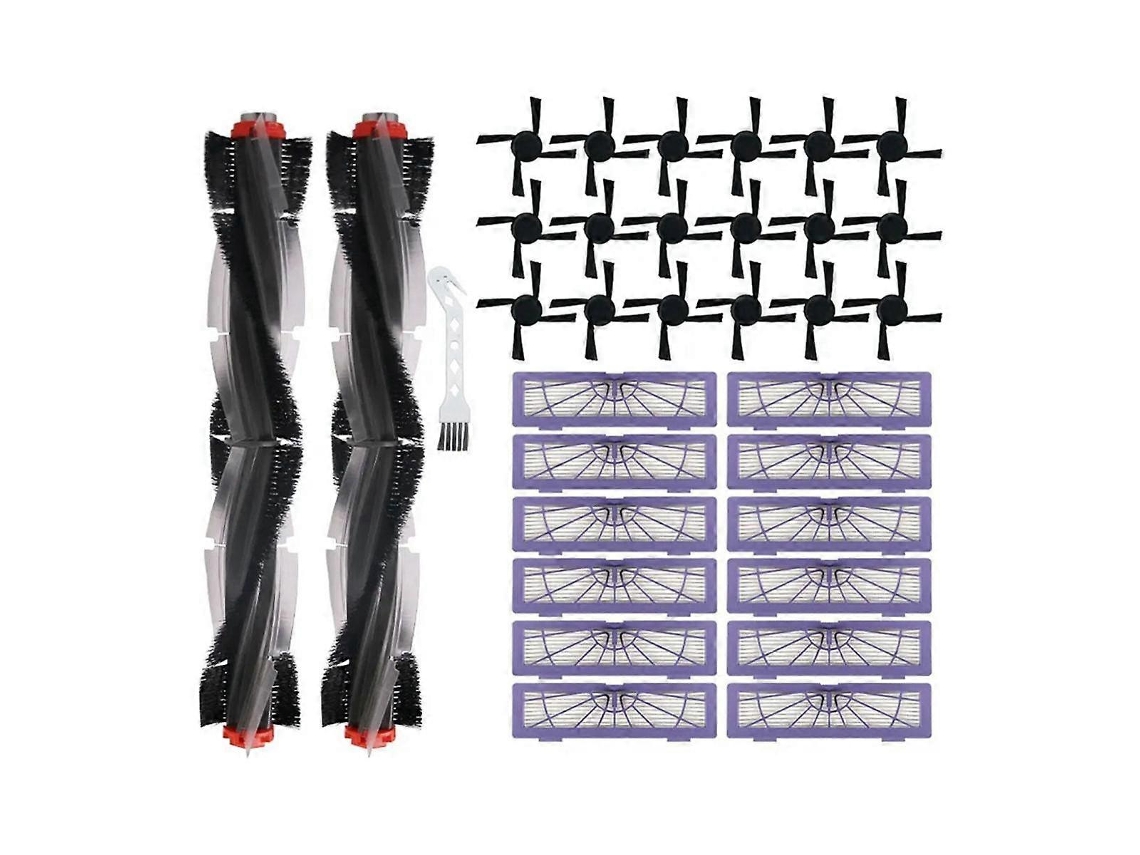 Para aspirador de pó robô Slowmoose 70/75/80/85, cabeçote de rolo, escova lateral, filtro HEPA, acessórios e peças de reposição.