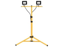 Vidaxl Projetor C/ Iluminação Led E Tripé 2x20 W Branco Frio