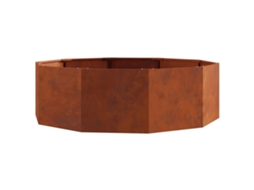 Floreira - Vaso de Jardim Ferro Enferrujado 120 X 120 X 35 Cm HARLANV1