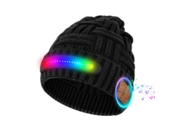 Gorro Bluetooth Chrui Com Luz, Gorro De Tricô Led Recarregável Via Usb (luzes Coloridas)