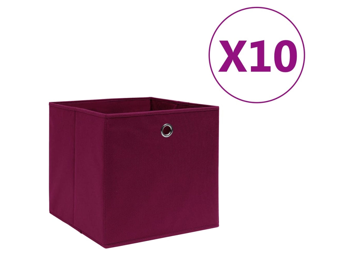 Storage Box, Storage Boxes Vidaxl Vermelho Tecido (n/a)