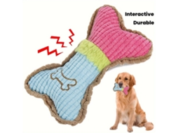2 Brinquedos Interativos de Pelúcia em Forma Osso Ideais para Cães de Tamanho Médio Roerem, Ideais para Crianças, Educativo, Durá STELASPLEN