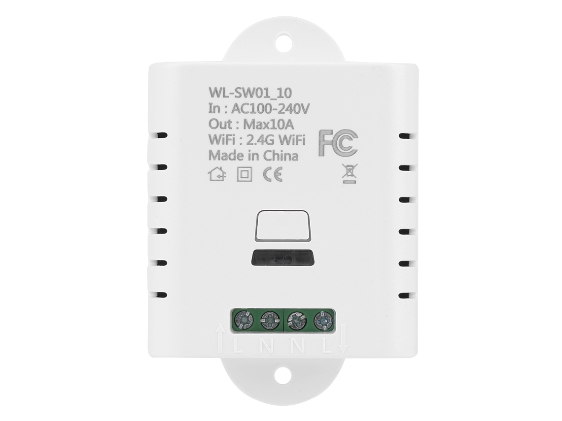 Módulo de Rele Interruptor Inalámbrico Wifi 10a Controle Remoto Automação Casa Inteligente Sw1 10 S/MARCA