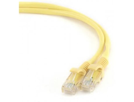 Cabo de rede rígido UTP Categoria 5e  PP12 - Amarelo 2 m