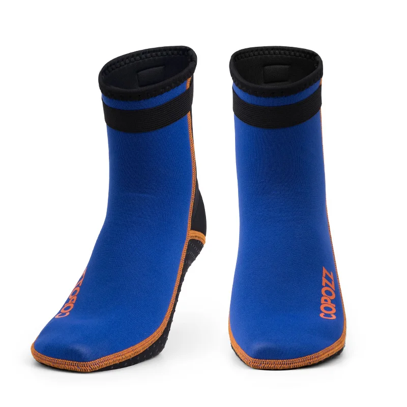 Meias de Neoprene 3 Mm para Praia, Natação e Mergulho MDUG (azul P)