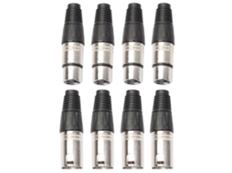 Cabo Lurelia XLR Macho/Fêmea de 3 Pinos, para Microfones, Mixer, Amplificador e Colunas Ativas