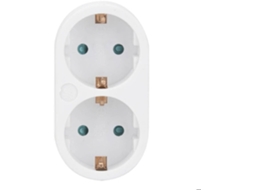 Ficha Dupla Frontal 16A Branco BOOST emb. 1 un