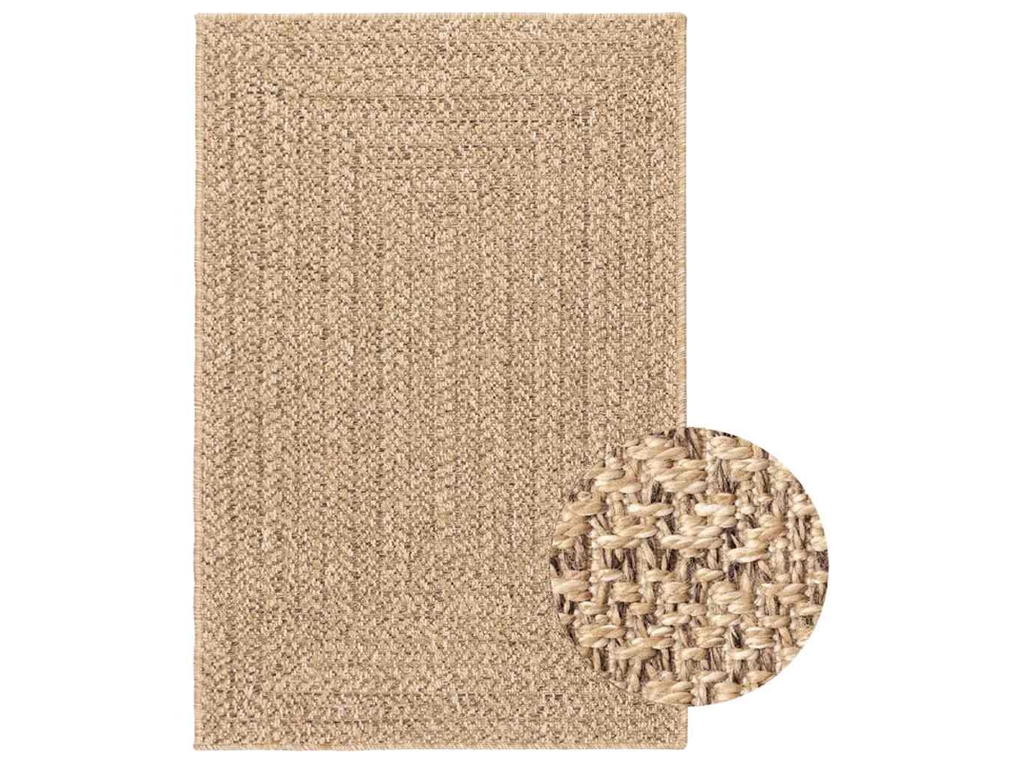 Tapete Vidaxl Marrom Polipropileno (200x290 Cm)