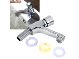Misturador De Lavatório Cromado Com Fechamento Automático, Economia Água E Temporizador, Rosca Interna G1/2, Para Cozinhas Banheir Aquaforge