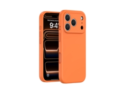 (laranja, Iphone 17 Pro Max) Capa De Silicone Líquido Para Iphone, Cobertura Total Sem Folgas, Proteção De Botão Em Peça Única.