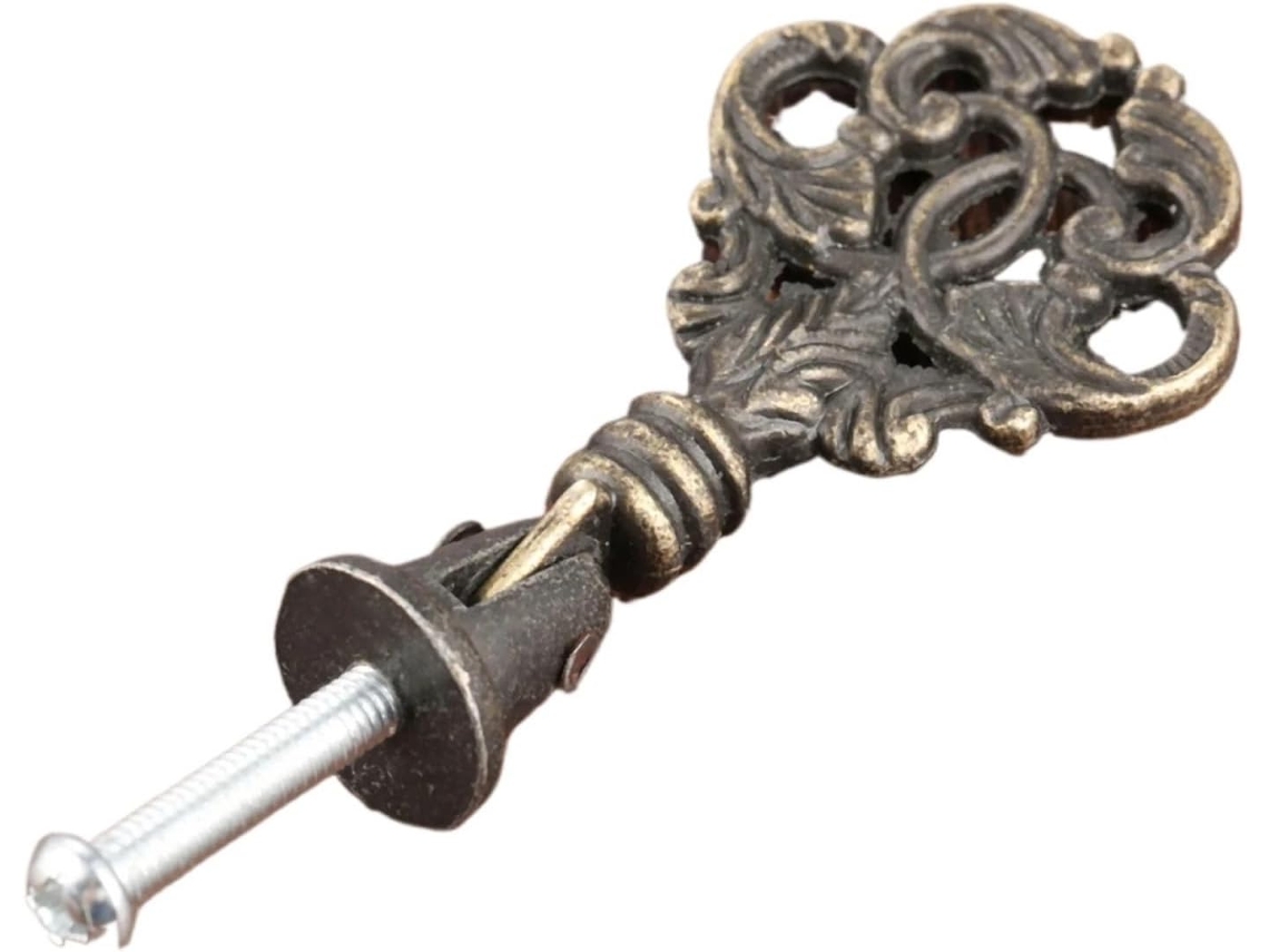 Conjunto De 2 Puxadores Para Armários Em Bronze Antigo Com Parafusos, Ideais Para Gavetas E Portas De Armários Dimensões