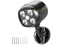 Lâmpada Externa com Sensor de Movimento, Led de 600 Lúmens, Sem Fio AQUAFORGE