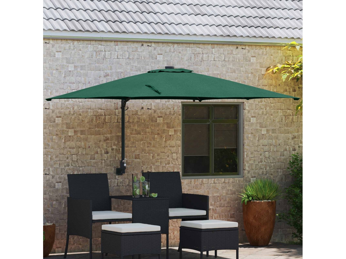 Vidaxl Guarda-sol De Jardim Verde 248,5 X 247,5 X 160 Cm