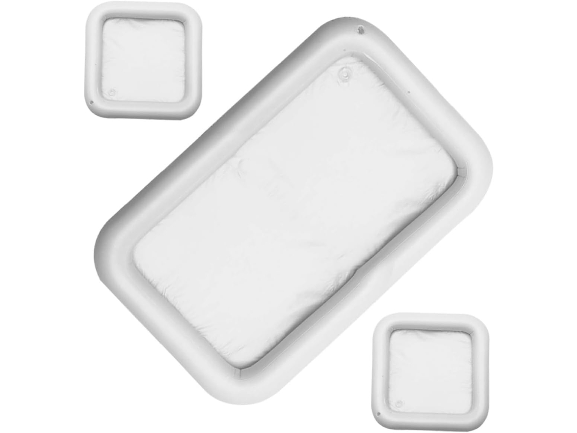 Bandeja Inflável Para Festa Na Piscina Com Suporte Para Bebidas, Fácil De Dobrar E Ideal Para Refrescar Seu Dia A Dia.
