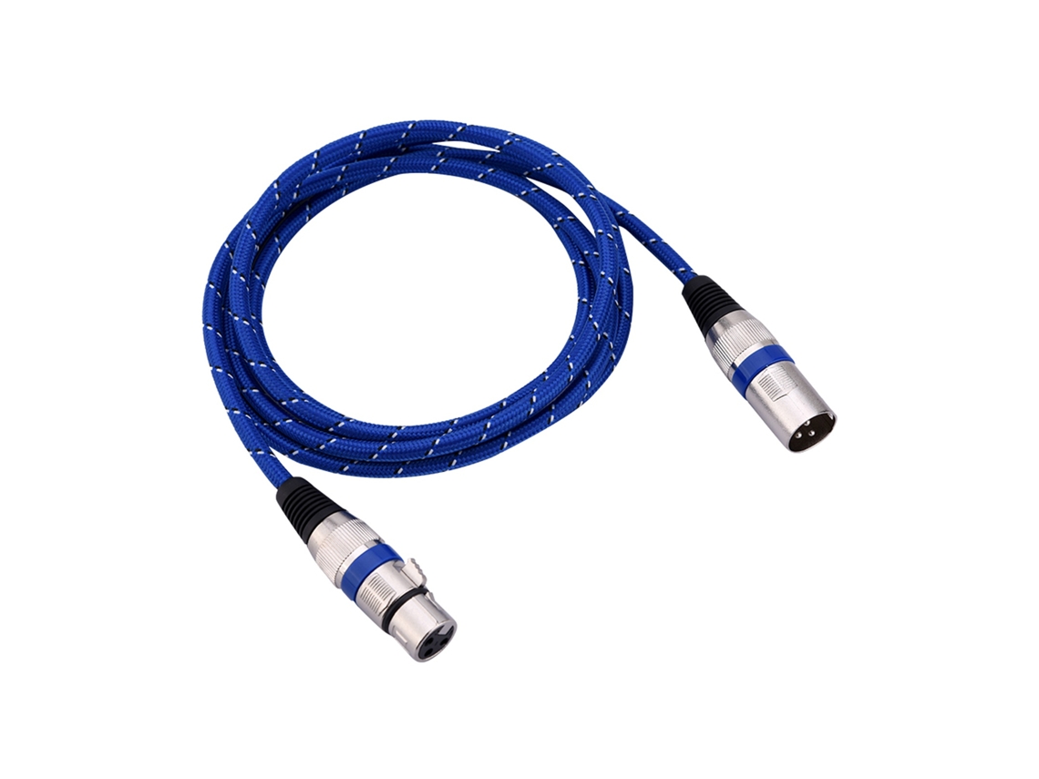 Lurelia Cabo Xlr Macho/fêmea 3 Pinos 1,8 M, Para Microfones, Mixer, Amplificador E Colunas Ativas