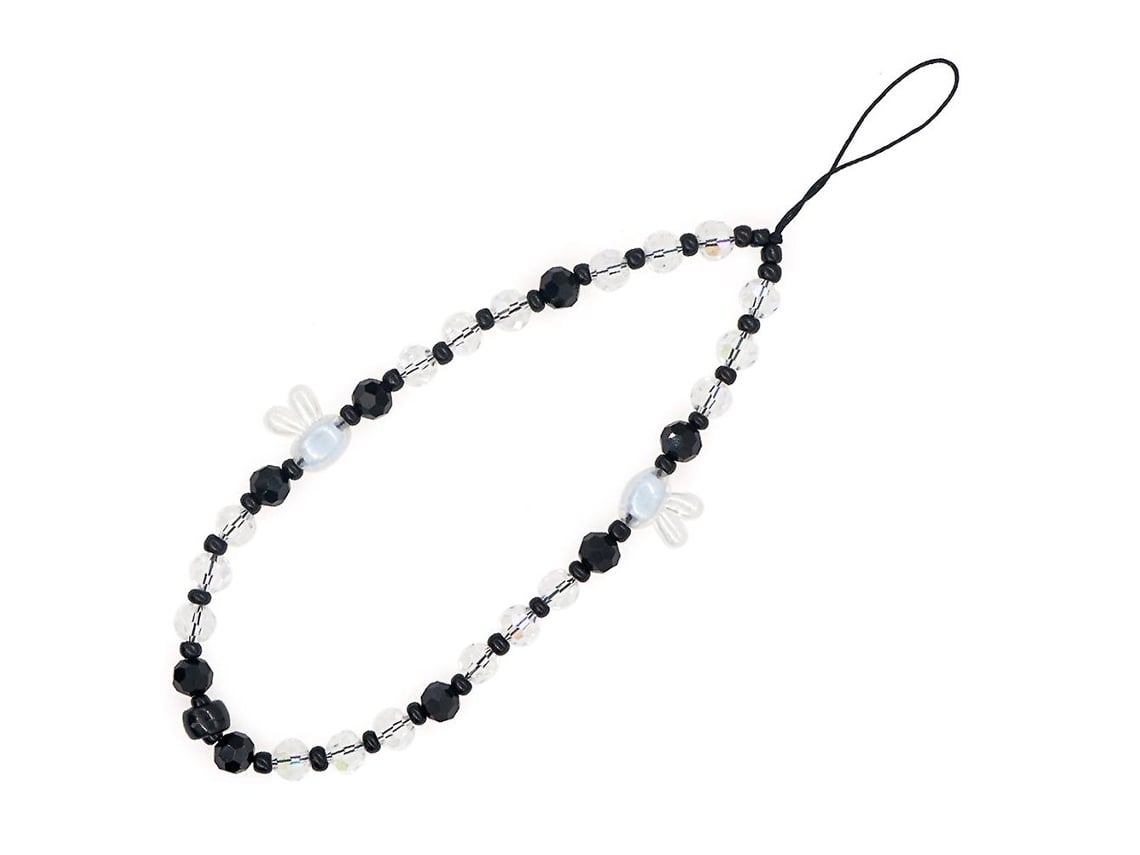 Cordão De Acrílico Com Cabeça De Coelho, Pérola, Pingente Para Pendurar Celular, Pulseira Para Celular, Cores Sortidas