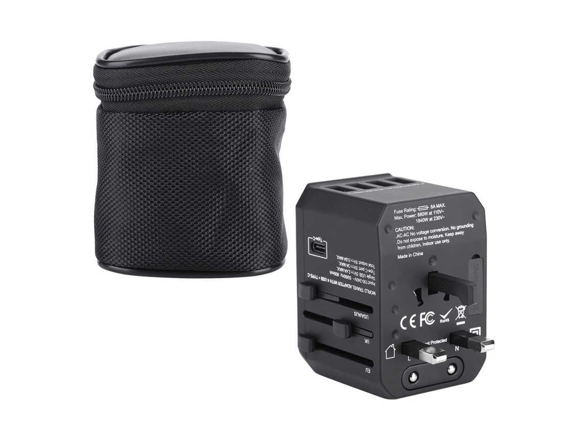 Adaptador Universal LAXISCREED 5usb Carregamento Rápido