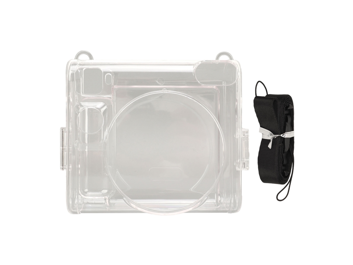 Instant Camera Case Protective Cover Clear Hard Shell With Adjustable Detachable Strap Instant Camera Accessory For Instax Square Sq40 LAXISCREED