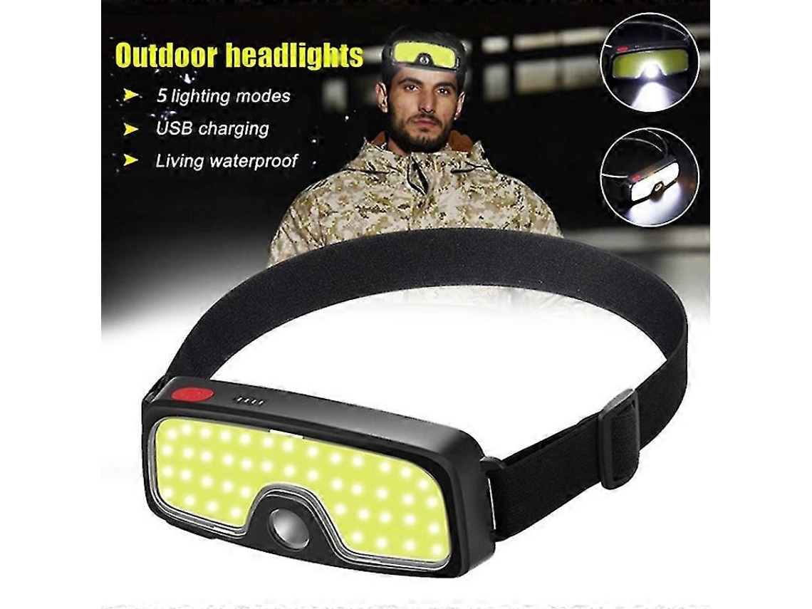 Farol De Led Cobxpe Potente, Recarregável Por Usb, Para Acampamento, À Prova Dágua, Para Pesca Olysi Shop