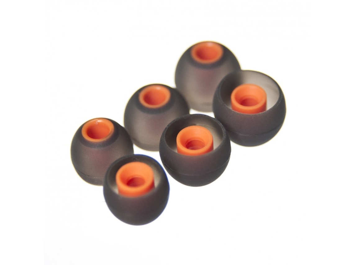 Almofadas Zruxe Para Auscultadores Jbl T110, T210, T290 (s, M, L, 6 Unidades, Preto E Laranja)