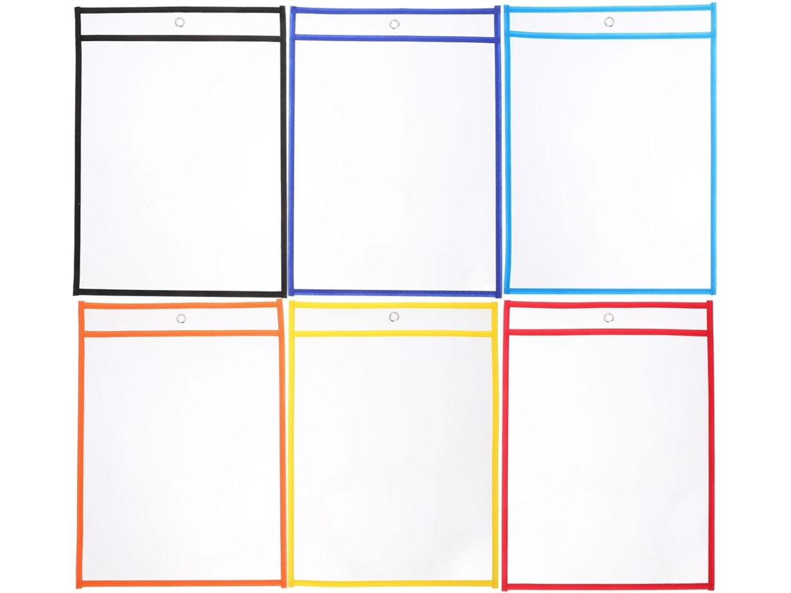 Blocos De Anotações Reutilizáveis E Resistentes Para Quadro Branco, Meninos E Meninas, Pacote Com 6 Unidades,