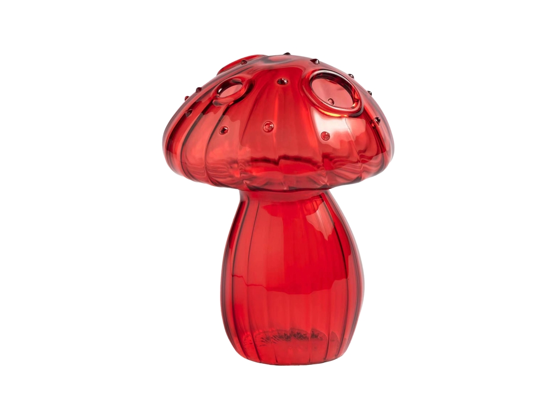 Vaso De Cogumelo De Vidro Para Aromaterapia E Decoração