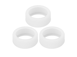 3pcs Capa De Anel De Silicone Para Anel Inteligente Resistente A Arranhões Tamanhos 6 7 8 9 10 Branco S