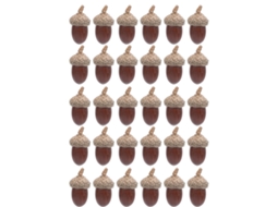 30 Castanhas de Natal Decorativas para Artesanato e Casamento