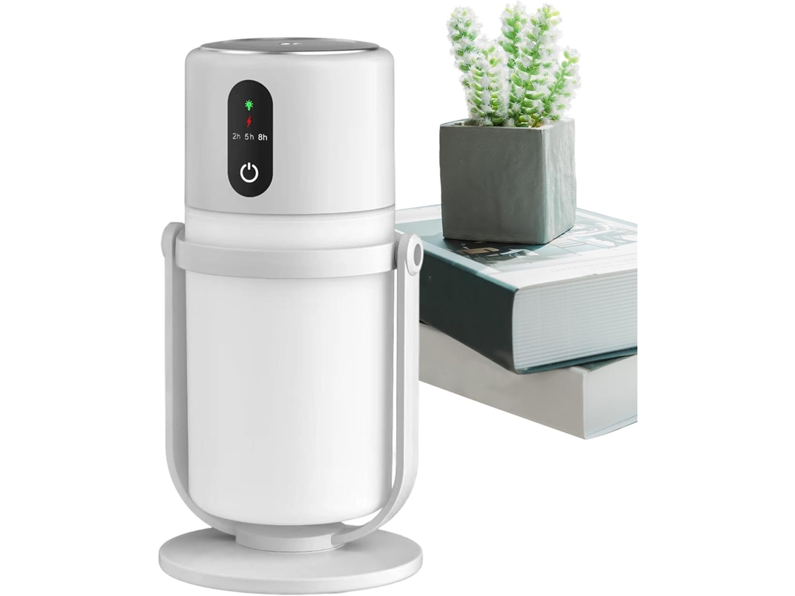 Umidificador De Mesa Mini Usb Portátil E Silencioso 300ml Com Luz Led Potente Para Casa, Quarto