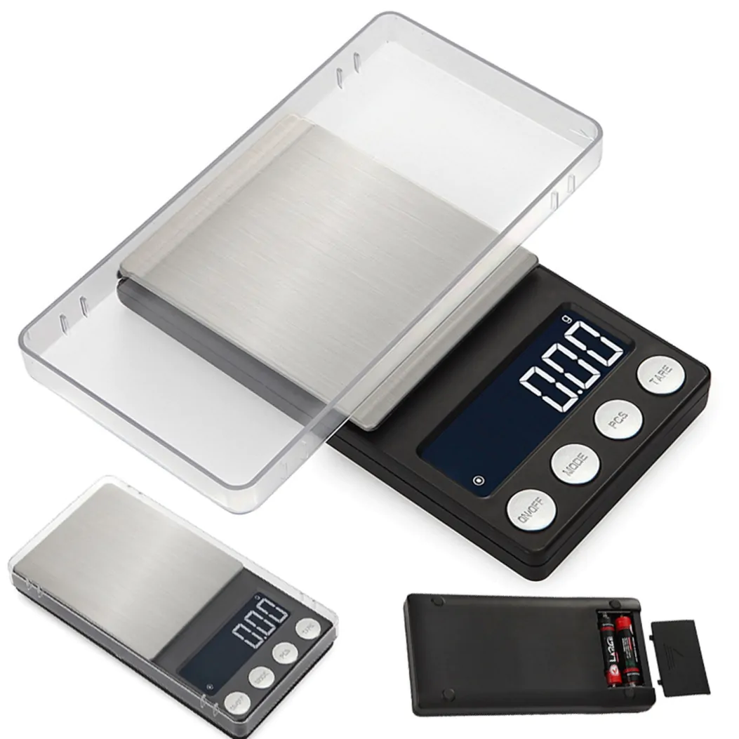 Balança Digital de Precisão 500 G/0,1 G, Eletrônica para Joias e Cozinha com Visor Lcd e Desligamento Automático AQUAFORGE