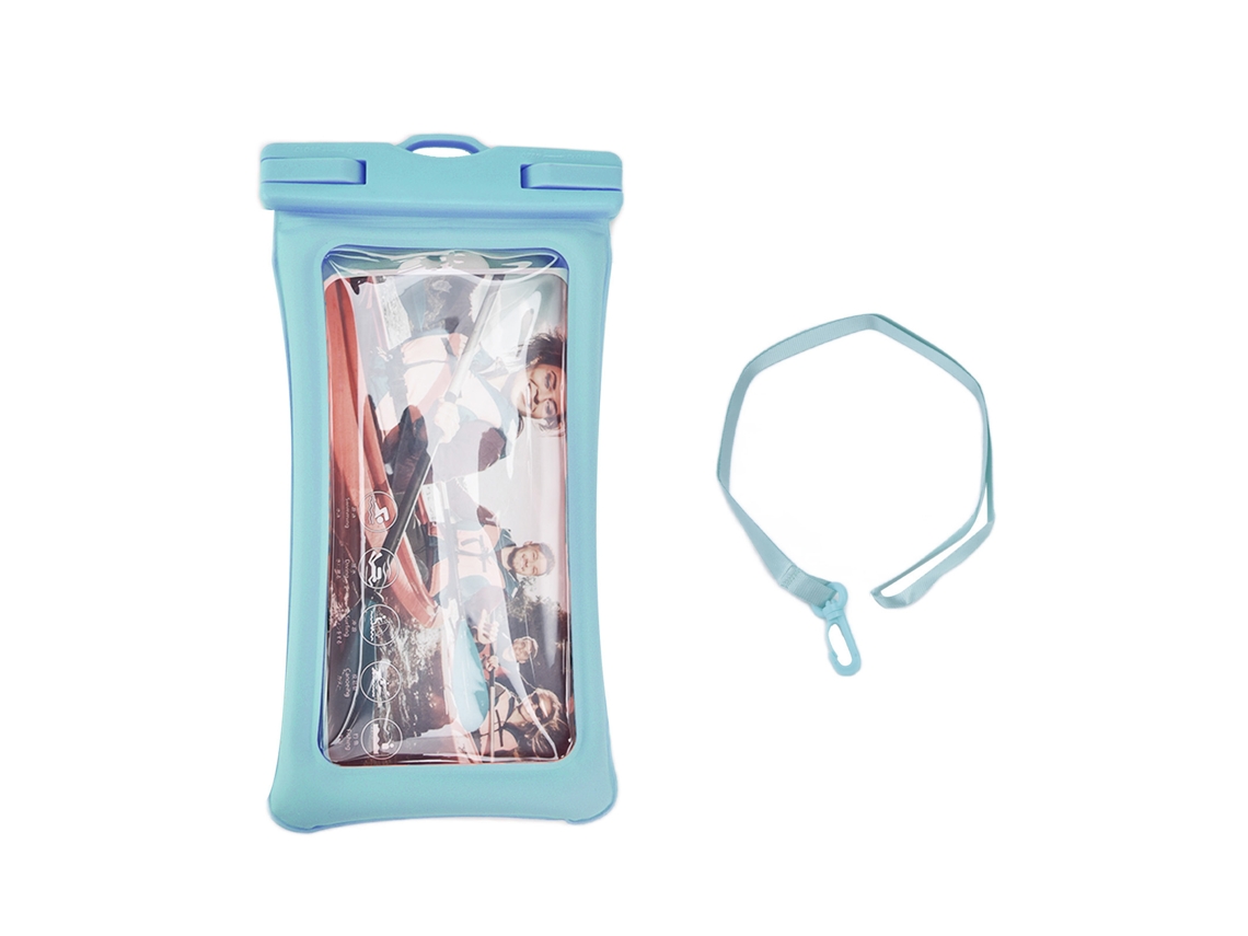 Bolsa Impermeável Flutuante para Celular TPU Azul 7.2 polegadas S/MARCA