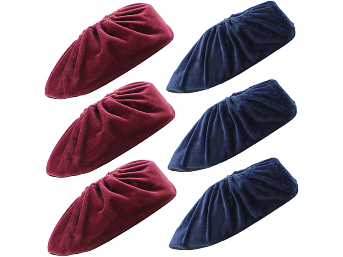 6 Pares De Capas De Sapato Reutilizáveis E Laváveis, Sobrecalçados Macios E Antiderrapantes Para