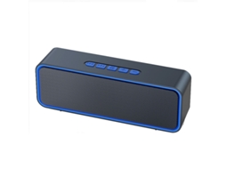 Caixa De Som Bluetooth Sem Fio Com Som Estéreo Surround Para Casa Com Subwoofer, Caixa De Som Estéreo Externa 360° Azul Sfushos