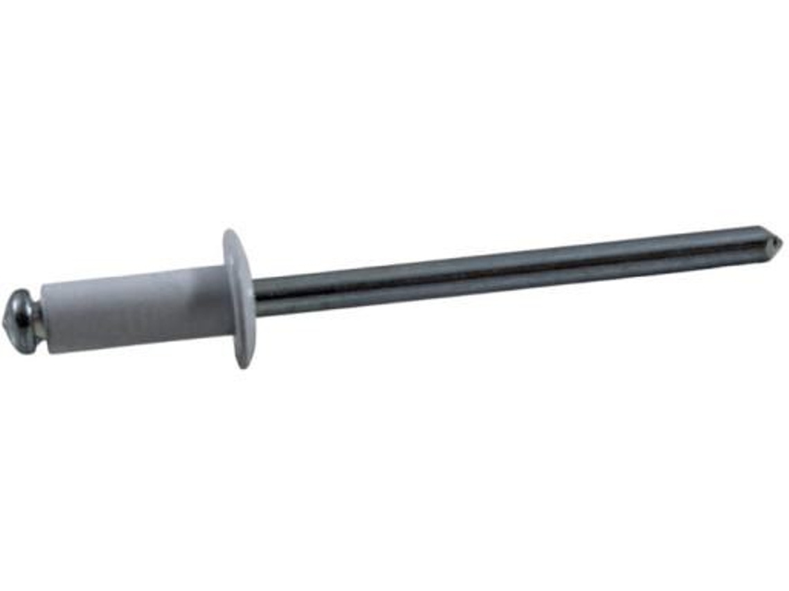 Rebite DIN 7337 Bralo - Lac. Branco - D4 - 12mm