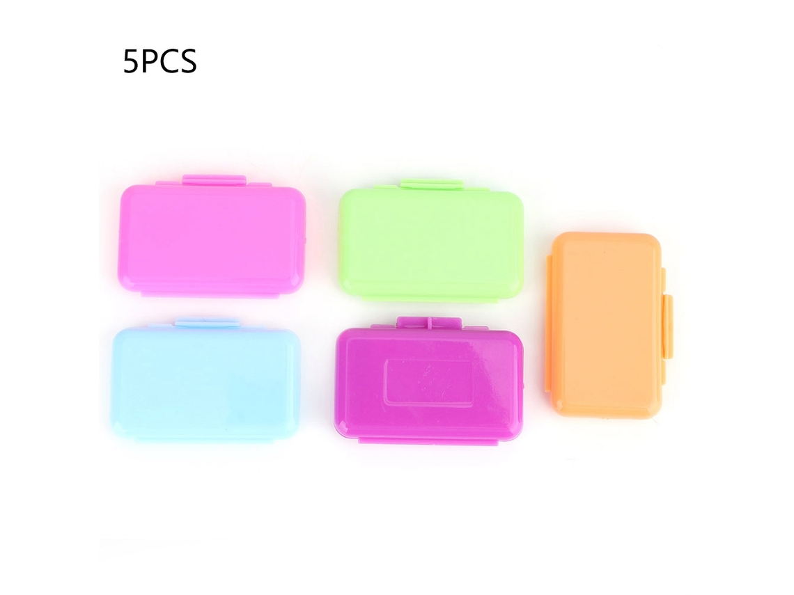 Conjunto de 5 Caixas de Cera Ortodôntica para Aparelhos Dentários Proteção Bucal Sabores Maçã Laranja Uva Hortelã YURU
