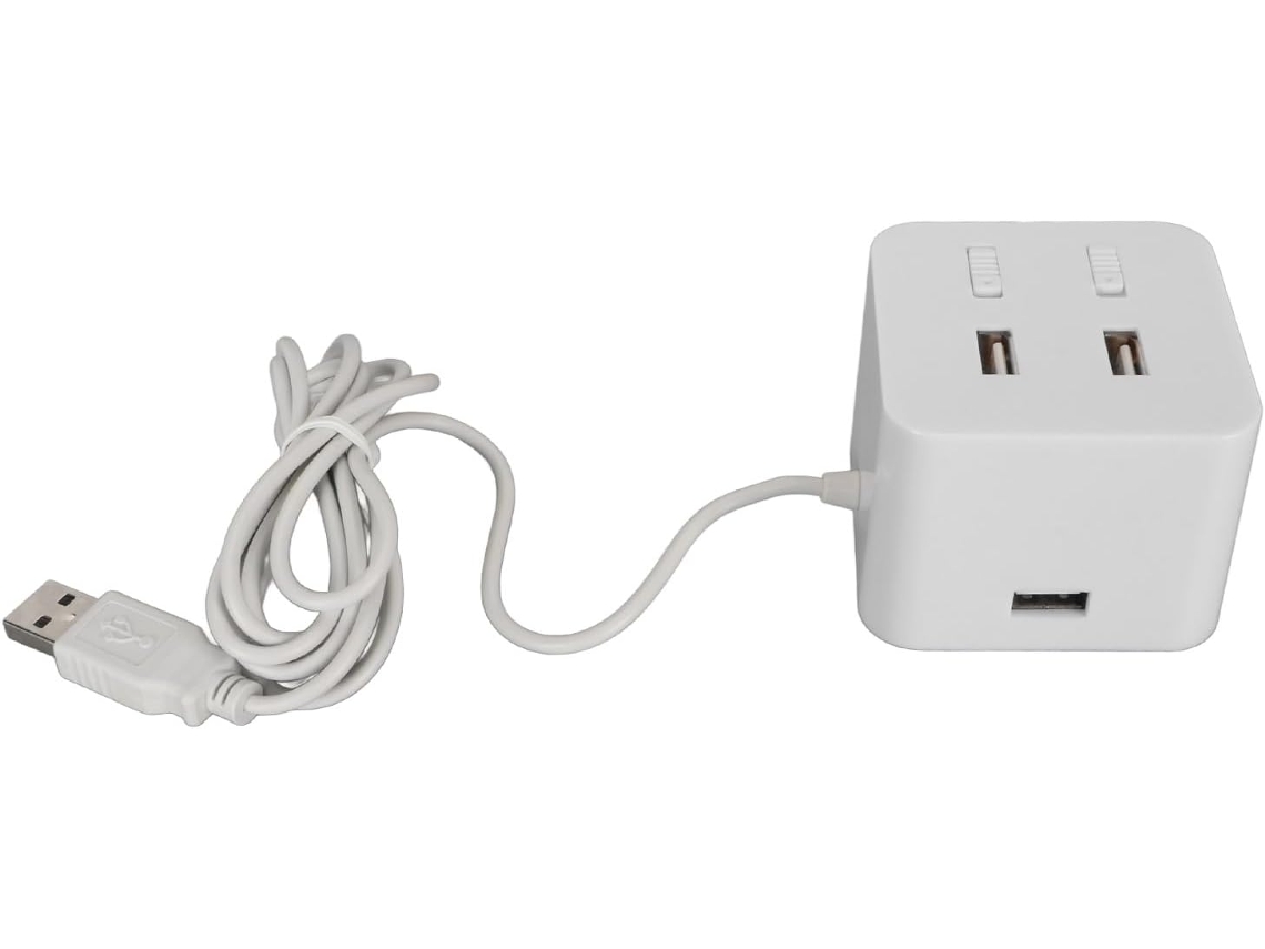 Hub Usb 2.0 Com 4 Portas, Estação De Acoplamento Interruptores