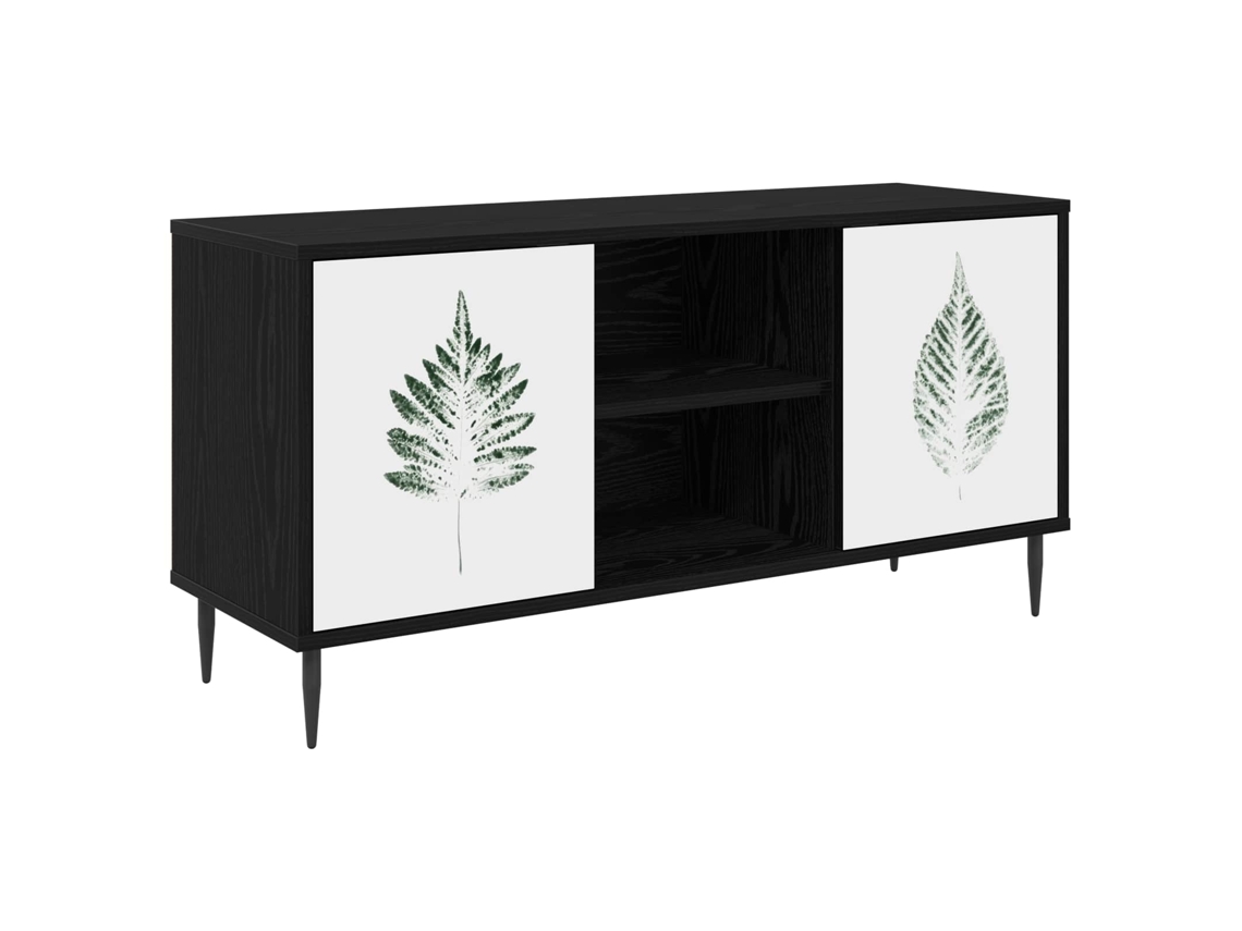 Vidaxl Gabinete Para Tv Hanau 102 X 33 X 51 Cm Carvalho Preto
