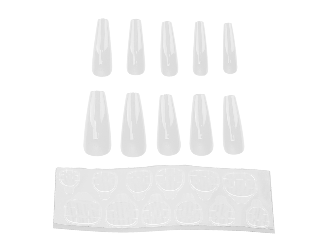10pcs Unhas Falsas De Cor Pura Para Mulheres E Meninas Elegantes E Estilosas Ferramenta De Manicure Dicas De Unhas Falsas N5354‑07
