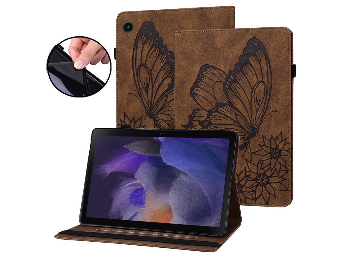Capa de couro Webake com design de borboleta grande para tablet Samsung Galaxy Tab A8