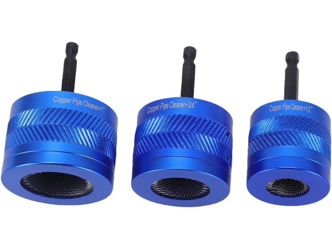 Conjunto De Escovas Limpeza Para Tubos Cobre Fockety, Escovas Para Furadeira De 1, 27cm, 1, 91cm E 2, 54cm Com Lâminas