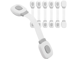Batente De Porta De Segurança Para Bebês, 6 Peças, Trava De Gaveta, Armário E Geladeira, Guarda Roupa Infantil, Proteção Para Bebês, Casa Brilvibera