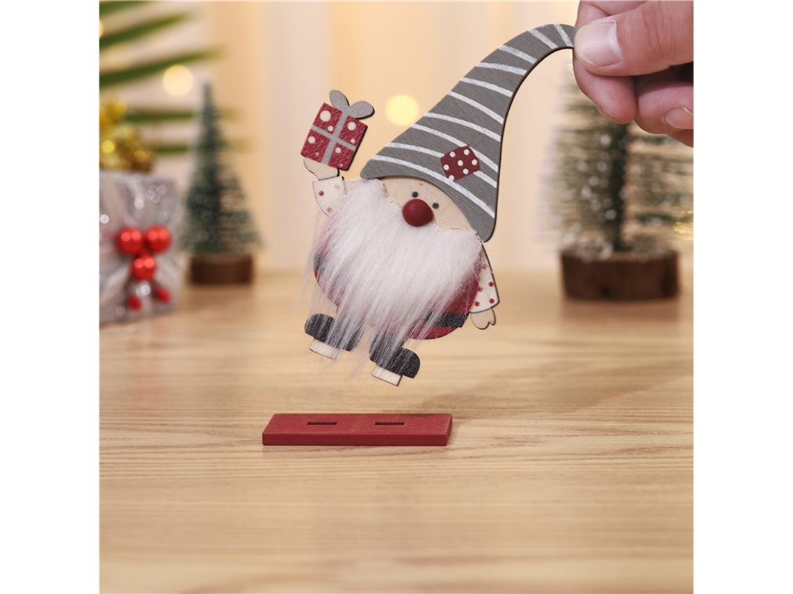 Ornamentos De Madeira (pacote Com 2, Decoração De Natal) Eoocoo