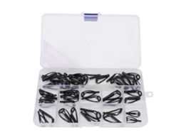 Kit Reparo Vara Pesca Aço Inox Cerâmica 44 Peças