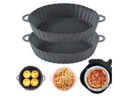 Forma De Silicone 2 Peças Para Fritadeira Elétrica, Assadeira De Silicone Reutilizável Para Uso Quente