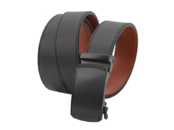 Cinto Masculino de Couro Pu Reversível com Fivela Desmontável Ajustável 115cm Marrom